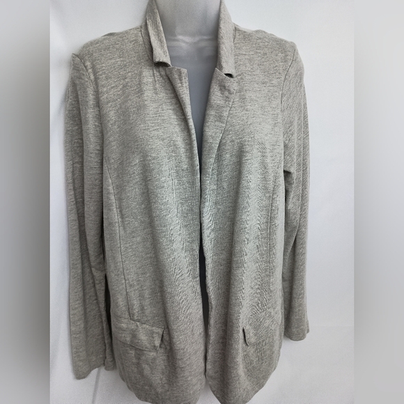 J. Jill Gray Open-Front Cardigan Sweater (#837) - Picture 1 of 7